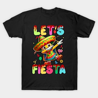 Let's Fiesta Dabbing Cinco De Mayo Mexican Party T-Shirt